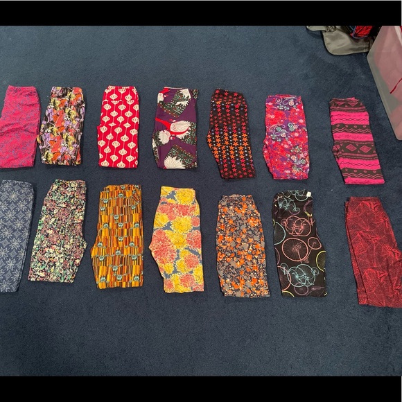 LULAROE LIKE NEW AND NEVER WORN BUNDE OS LEGGINGS ASSORTMENT OF 28 PAIRS - Picture 2 of 2